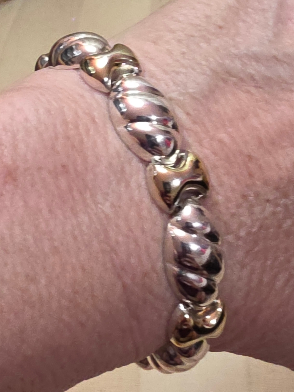 925 ITALY LADIES BRACELET 21.88 Grams 8 inches Like new condition